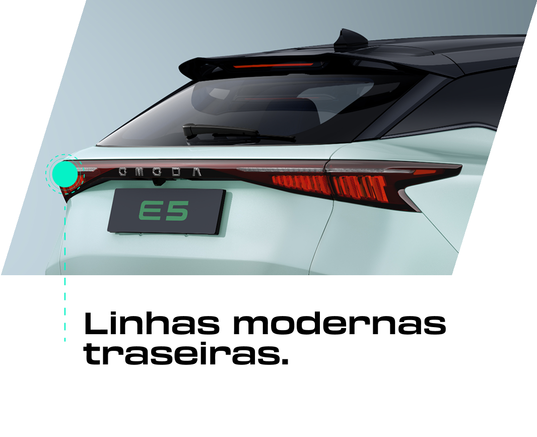 Linhas modernas traseiras.